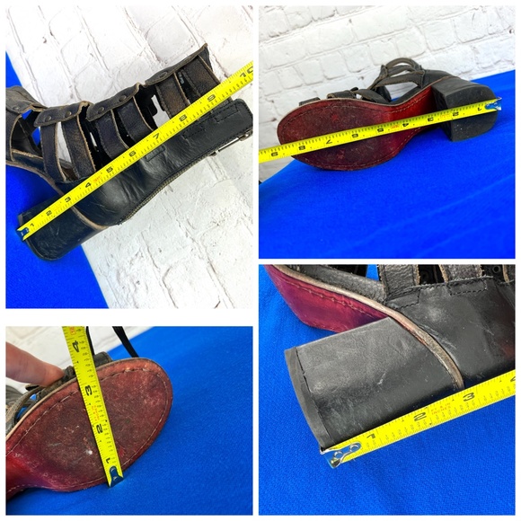 🚫SOLD! ••|•FREEBIRD🦅BY STEVEN•| 'ZEUS' Leather Gladiator Cage Sandal/Bootie - Picture 14 of 16